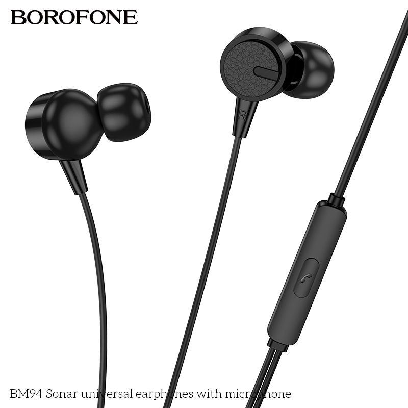 BOROFONE BM94 Sonar wired earphones with mic NZ 3